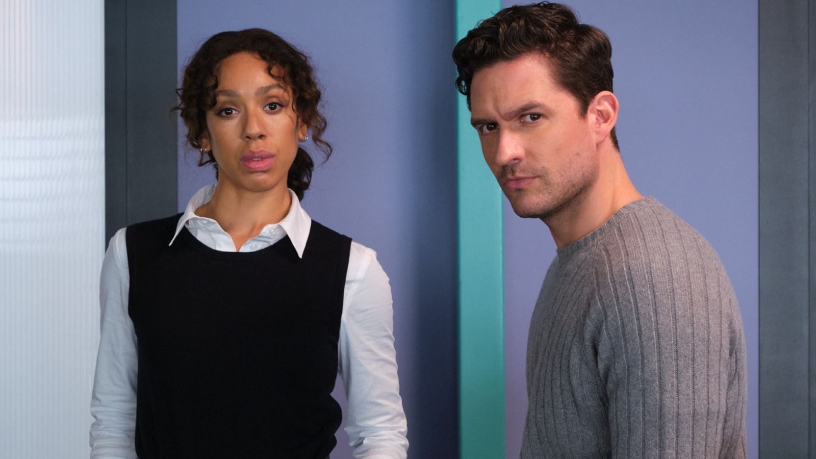 First look - Pearl Mackie as DC Rafferty & Ben Irving as DI Venn in The Long Call (image courtesy ITV)